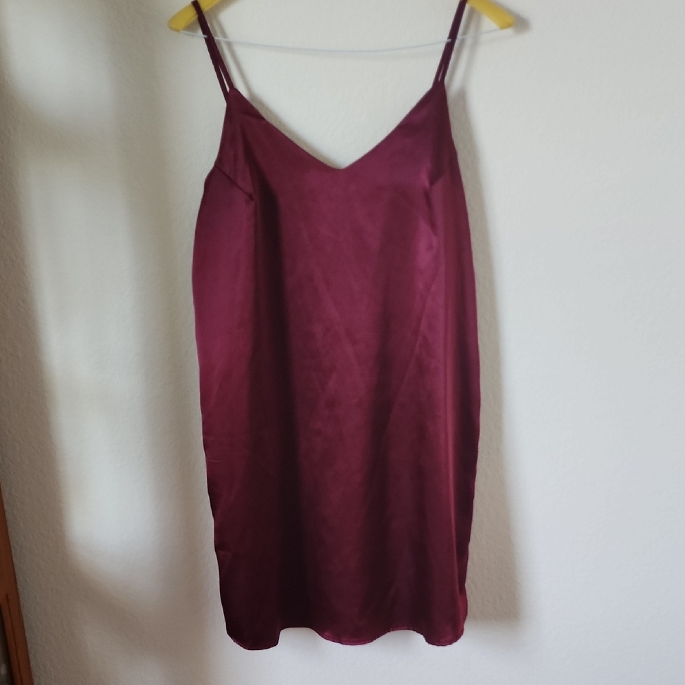Active USA Red Satin Chemise
